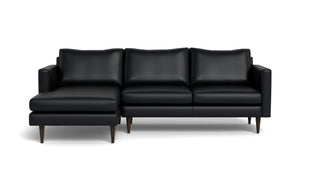 Maverick Leather Left Chaise Sectional