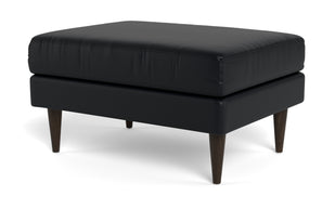 Maverick Leather Ottoman-Leather Sofa-Tribeca Black Leather-MAK Modern