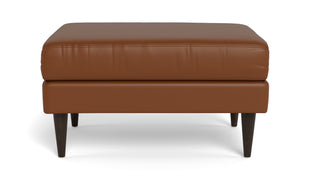 Maverick Leather Ottoman-Leather Sofa-Tribeca Chestnut Leather-MAK Modern