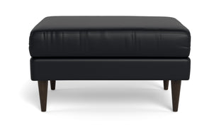 Maverick Leather Ottoman-Leather Sofa-Tribeca Black Leather-MAK Modern