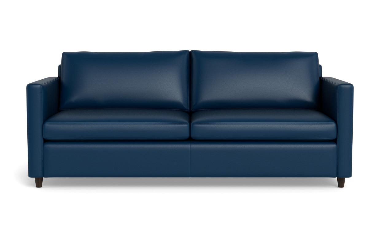 Maverick Leather Queen Sleeper Sofa-Leather Sofa-Tribeca Cobalt-MAK Modern