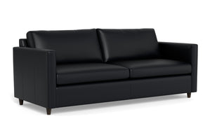 Maverick Leather Queen Sleeper Sofa-Leather Sofa-Tribeca Black Leather-MAK Modern