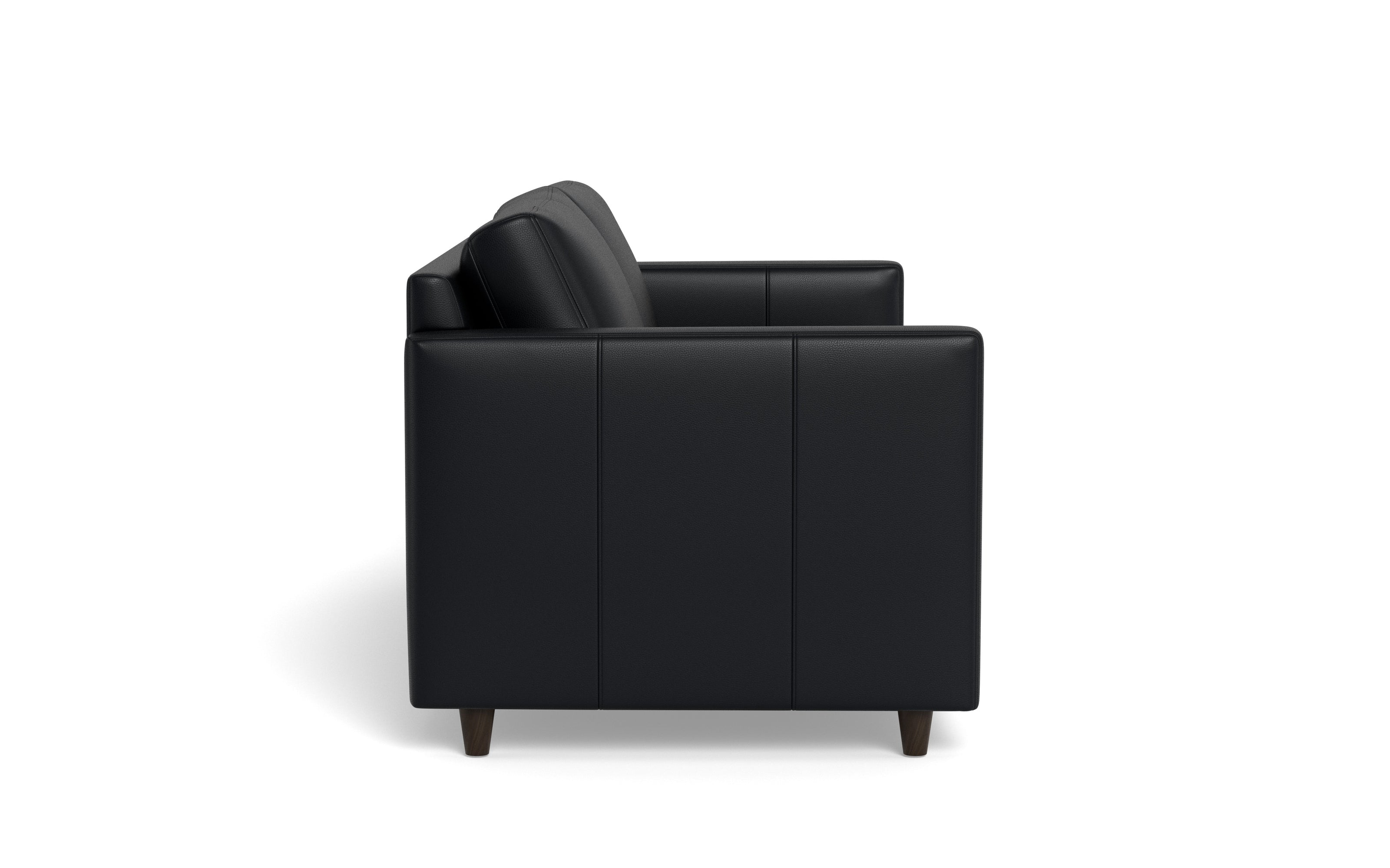Maverick Leather Queen Sleeper Sofa-Leather Sofa-Tribeca Black Leather-MAK Modern