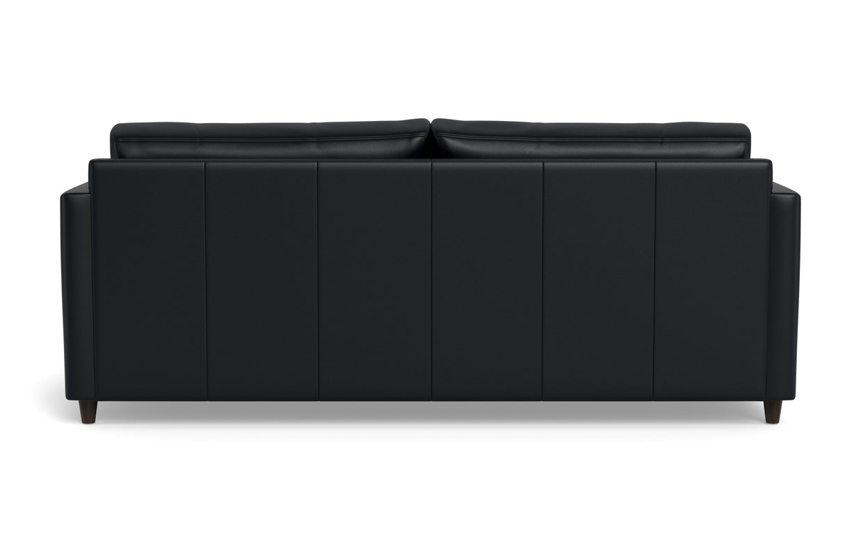 Maverick Leather Queen Sleeper Sofa-Leather Sofa-Tribeca Black Leather-MAK Modern
