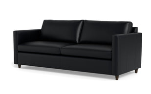 Maverick Leather Queen Sleeper Sofa-Leather Sofa-Tribeca Black Leather-MAK Modern