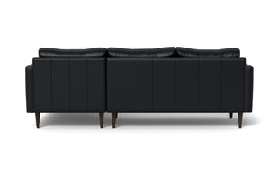 Maverick Leather Right Chaise Sectional-Leather Sofa-Tribeca Black Leather-MAK Modern