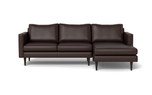 Maverick Leather Right Chaise Sectional-Leather Sofa-Tribeca Espresso Leather-MAK Modern
