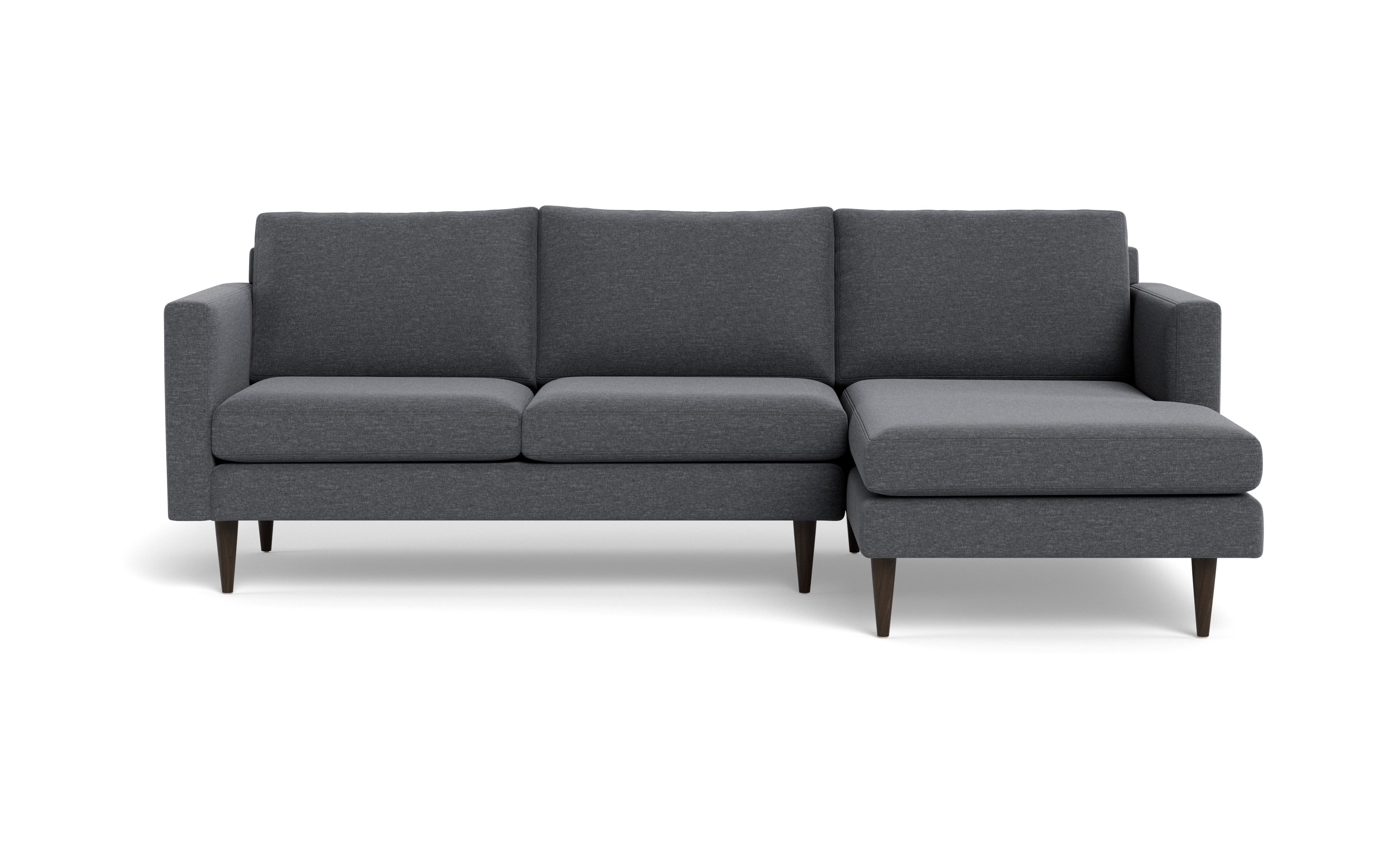 Maverick Right Chaise Sectional-Bennett Charcoal-MAK Modern
