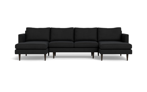 Maverick U Sectional-Fabric Sectional-Merit Onyx-MAK Modern