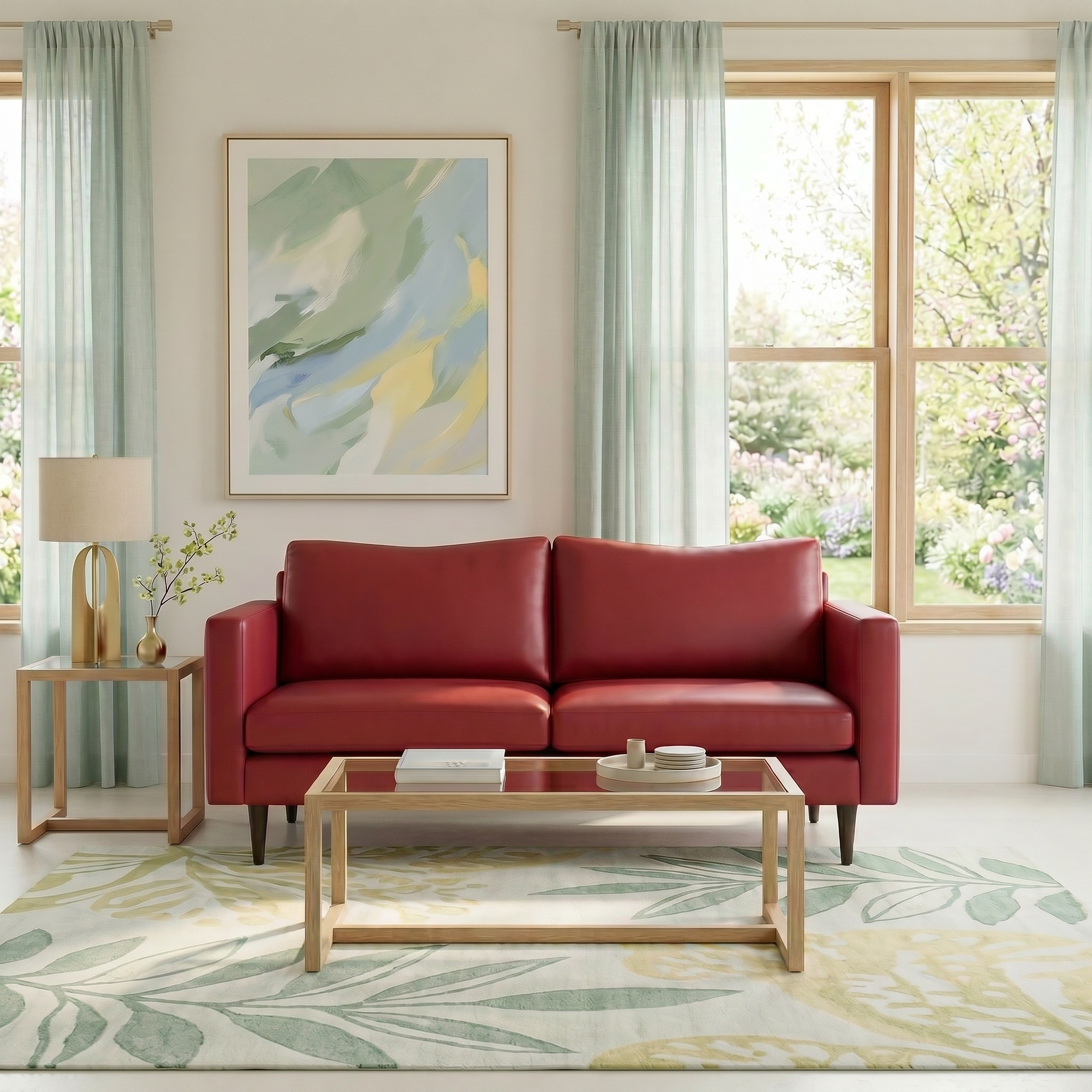 Maverick Leather Apartment Sofa