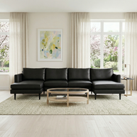 Maverick Leather U Sectional