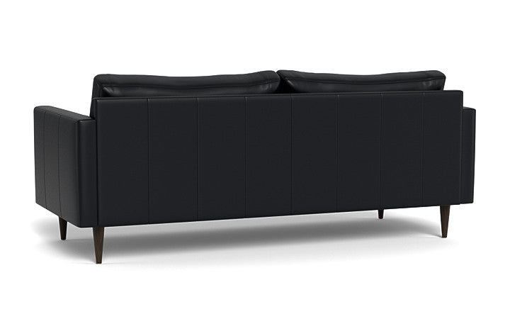 Maverick Leather Loveseat-Leather Sofa-Tribeca Black Leather-MAK Modern