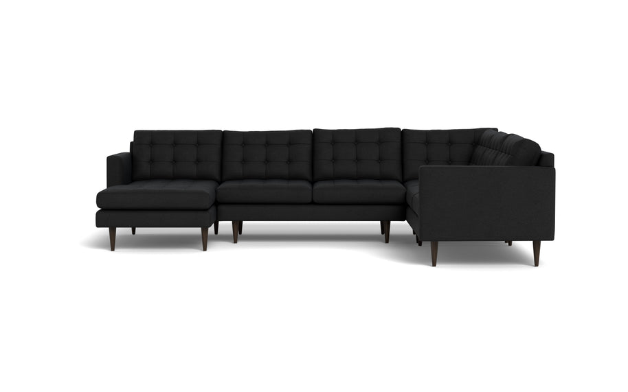 Oakley Corner Sectional With Left Chaise-Fabric Sectional-Merit Onyx-MAK Modern