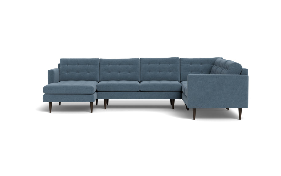 Oakley Corner Sectional With Left Chaise-Fabric Sectional-Elliot French Blue-MAK Modern