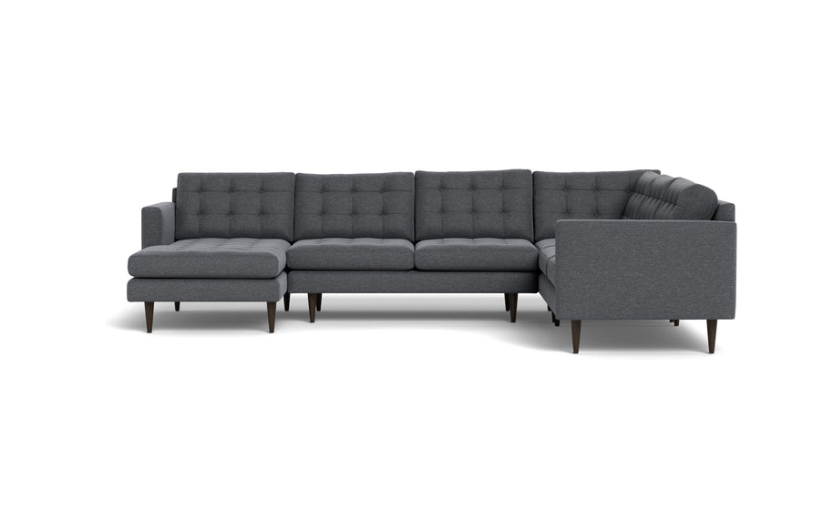 Oakley Corner Sectional With Left Chaise-Fabric Sectional-Bennett Charcoal-MAK Modern