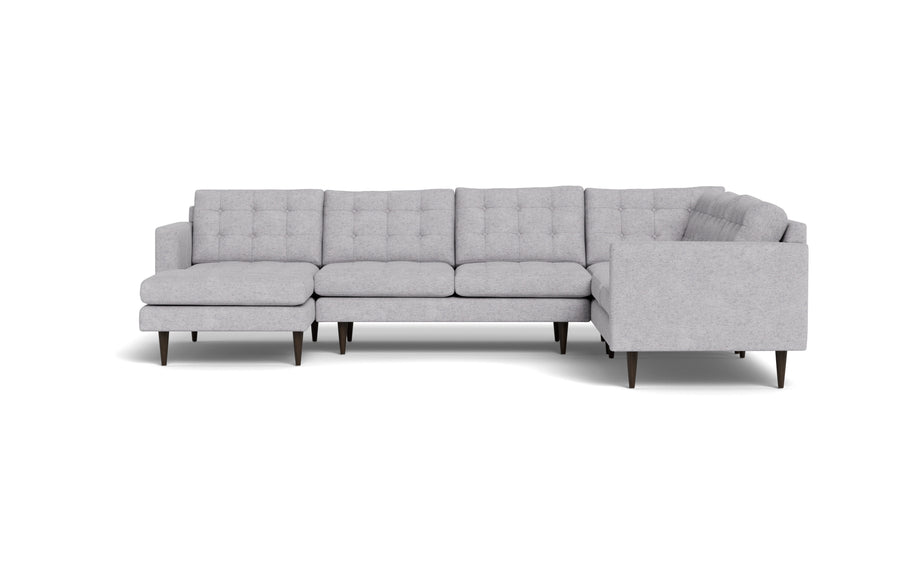Oakley Corner Sectional With Left Chaise-Fabric Sectional-Travis Pewter-MAK Modern