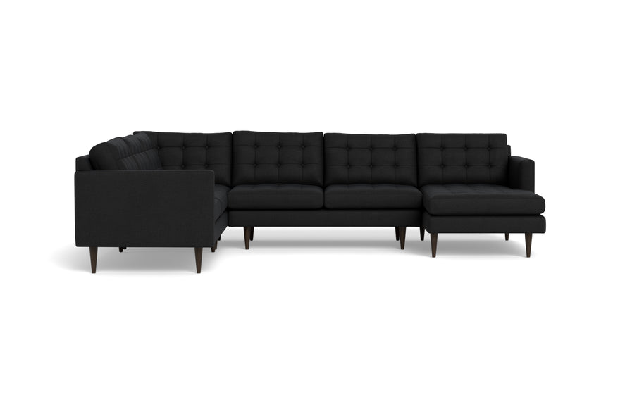 Oakley Corner Sectional With Right Chaise-Fabric Sectional-Merit Onyx-MAK Modern