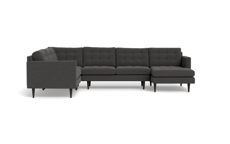 Oakley Corner Sectional With Right Chaise-Fabric Sectional-Curious Charcoal-MAK Modern