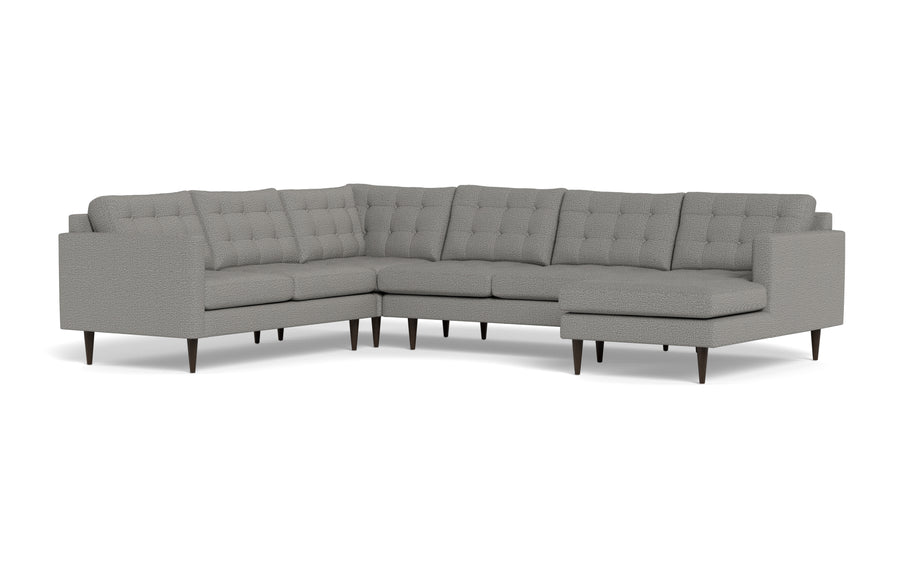 Oakley Corner Sectional With Right Chaise-Fabric Sectional-Alley Pepper-MAK Modern