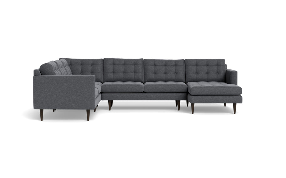 Oakley Corner Sectional With Right Chaise-Fabric Sectional-Bennett Charcoal-MAK Modern