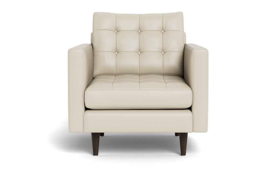Oakley Leather Arm Chair-Fabric Sectional-Tribeca Cream Leather-MAK Modern