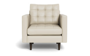 Oakley Leather Arm Chair-Fabric Sectional-Tribeca Cream Leather-MAK Modern