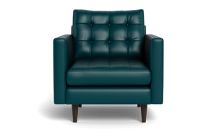 Oakley Leather Arm Chair-Fabric Sectional-Tribeca Lagoon-MAK Modern