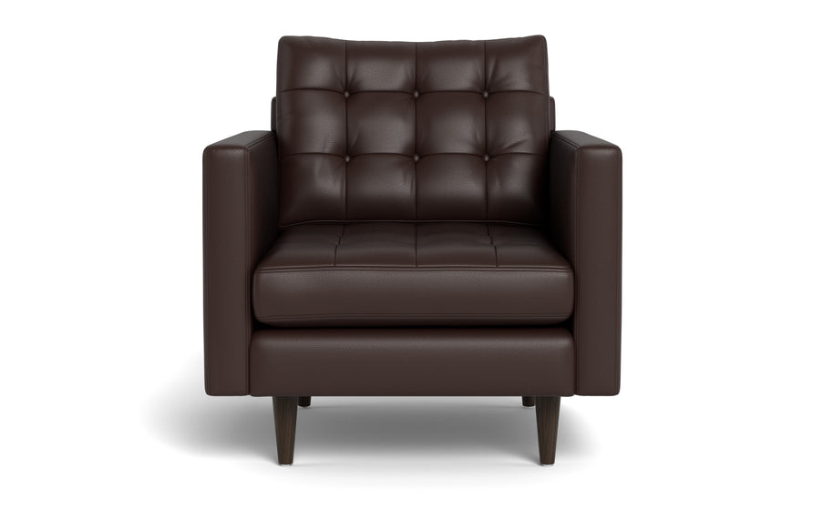 Oakley Leather Arm Chair-Fabric Sectional-Tribeca Espresso Leather-MAK Modern