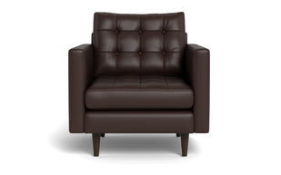 Oakley Leather Arm Chair-Fabric Sectional-Tribeca Espresso Leather-MAK Modern
