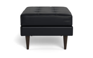 Oakley Leather Ottoman-Fabric Sectional-Tribeca Black Leather-MAK Modern