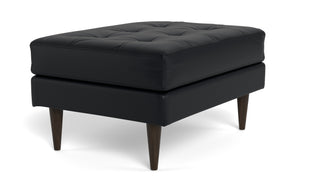 Oakley Leather Ottoman-Fabric Sectional-Tribeca Black Leather-MAK Modern