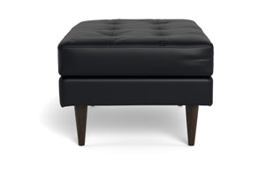 Oakley Leather Ottoman-Fabric Sectional-Tribeca Black Leather-MAK Modern