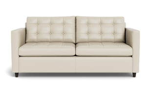 Oakley Leather Queen Sleeper Sofa-Fabric Sectional-Tribeca Cream Leather-MAK Modern