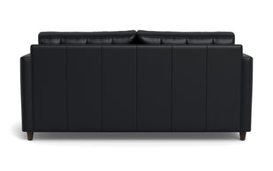 Oakley Leather Queen Sleeper Sofa-Fabric Sectional-Tribeca Black Leather-MAK Modern