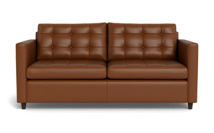 Oakley Leather Queen Sleeper Sofa-Fabric Sectional-Tribeca Chestnut Leather-MAK Modern