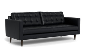 Oakley Leather Sofa-Fabric Sectional-Tribeca Black Leather-MAK Modern