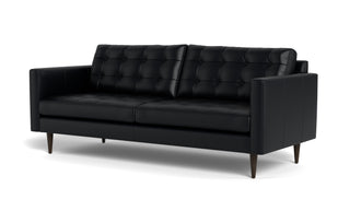 Oakley Leather Sofa-Fabric Sectional-Tribeca Black Leather-MAK Modern