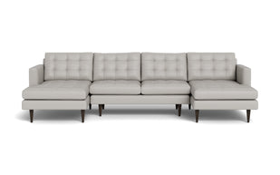 Oakley Leather U Sectional-Fabric Sectional-Tribeca Chelsea-MAK Modern