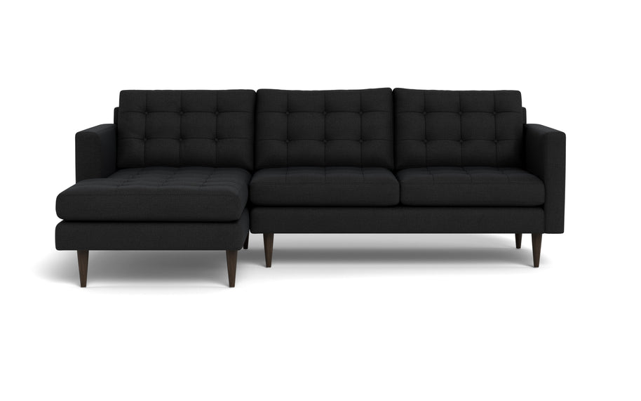 Oakley Left Chaise Sectional-Fabric Sectional-Merit Onyx-MAK Modern