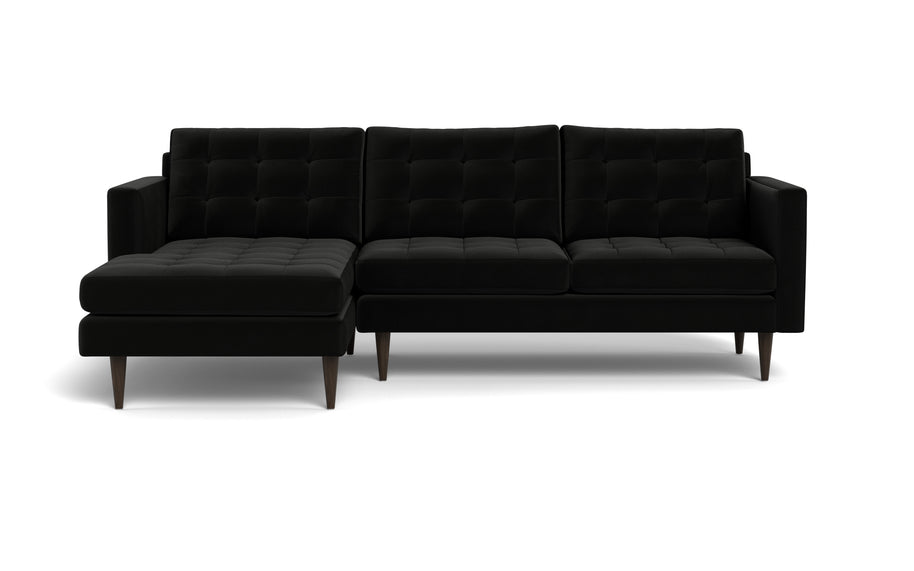 Oakley Left Chaise Sectional-Fabric Sectional-Superb Gun Metal-MAK Modern