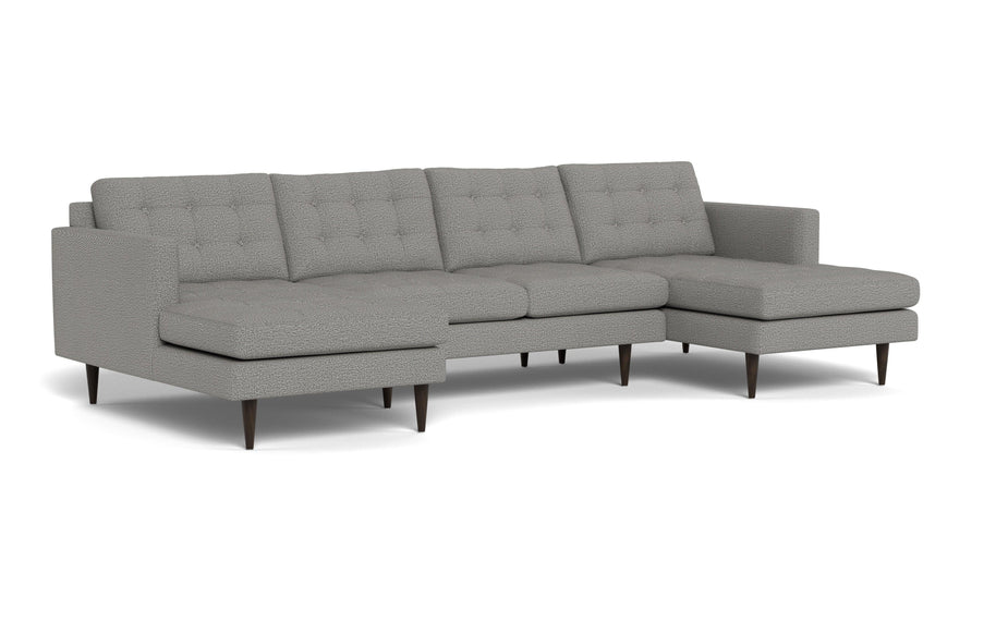 Oakley Double Chaise Sectional-Fabric Sectional-Alley Pepper-MAK Modern