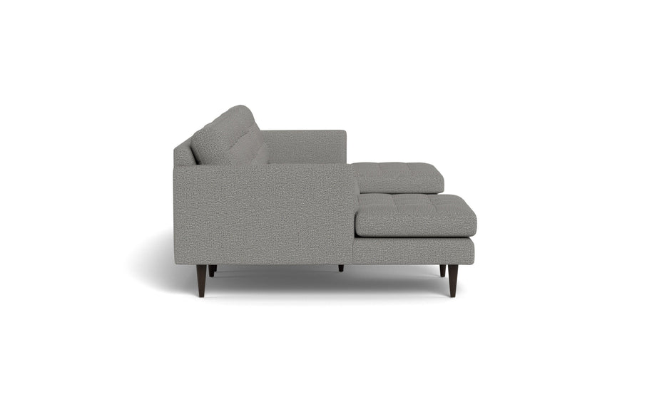 Oakley Double Chaise Sectional-Fabric Sectional-Alley Pepper-MAK Modern