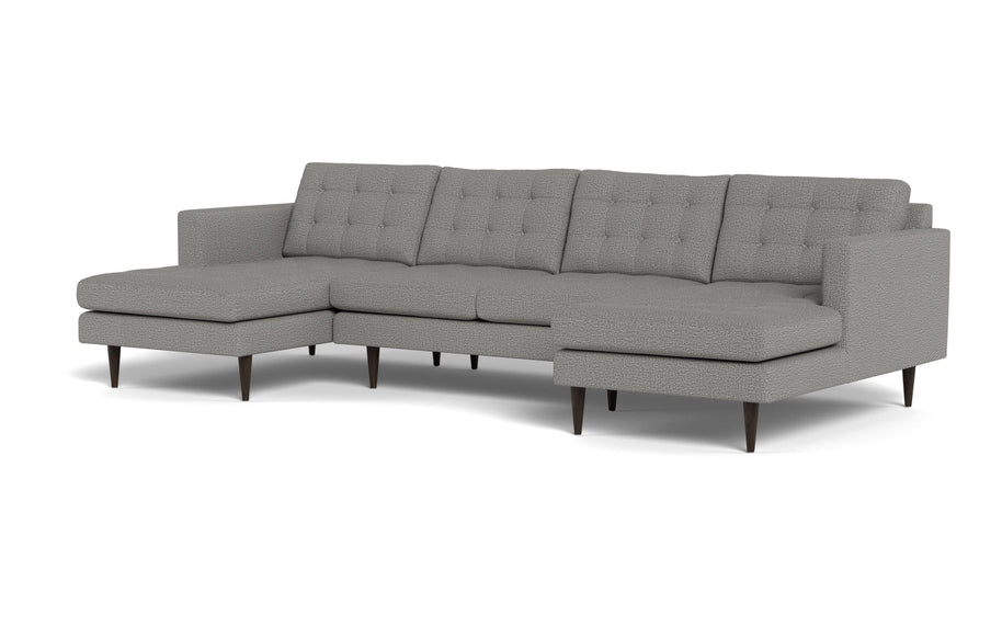 Oakley Double Chaise Sectional-Fabric Sectional-Alley Pepper-MAK Modern