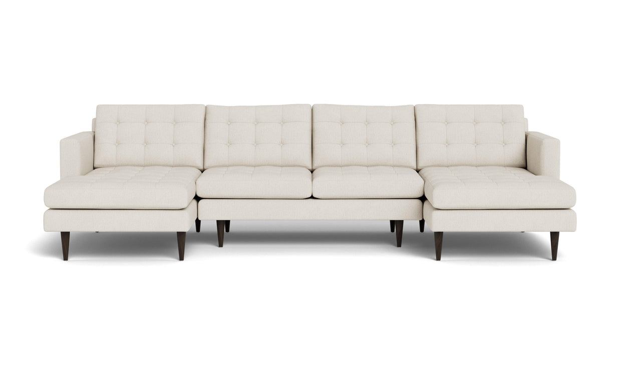 Oakley Double Chaise Sectional-Fabric Sectional-Curious Snow-MAK Modern