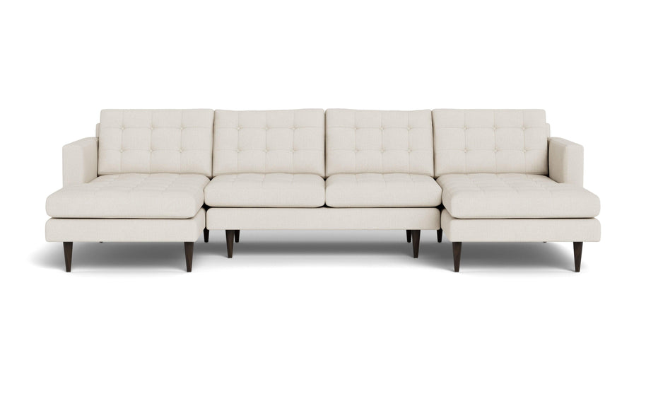 Oakley Double Chaise Sectional-Fabric Sectional-Curious Snow-MAK Modern