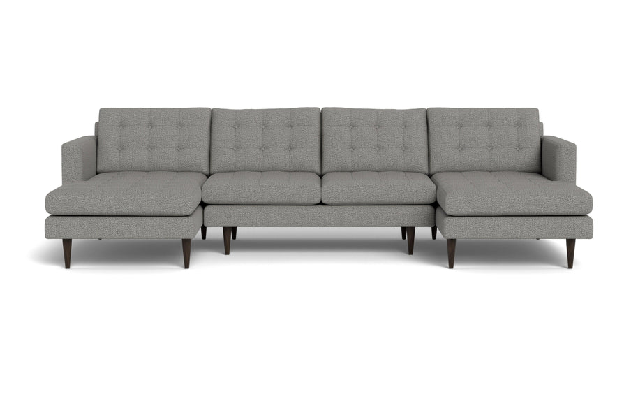 Oakley Double Chaise Sectional-Fabric Sectional-Alley Pepper-MAK Modern