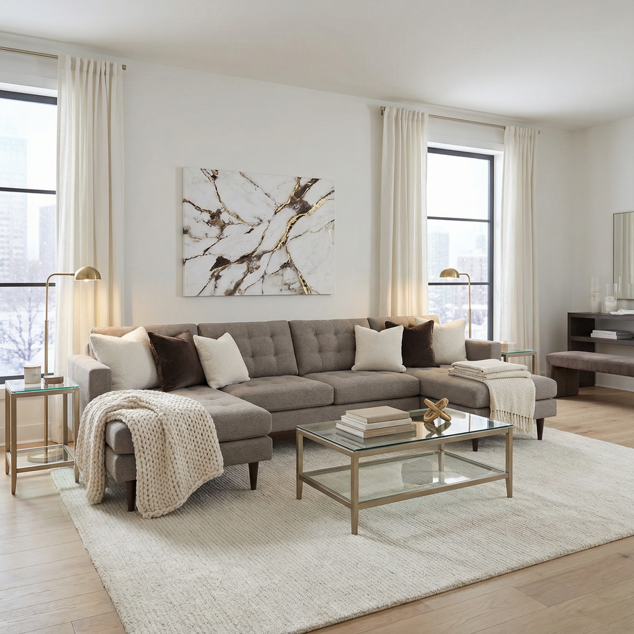 Oakley Double Chaise Sectional