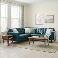 Oakley Leather Corner Sectional