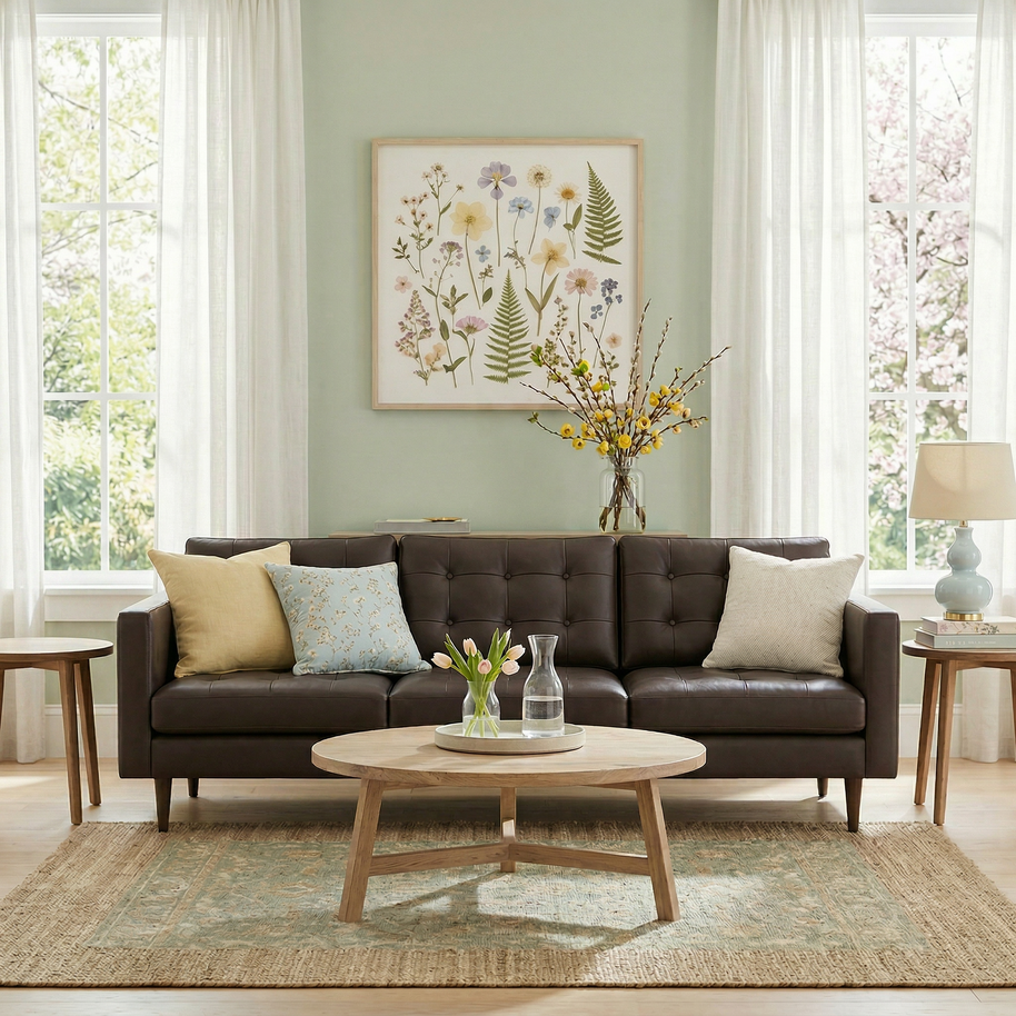 Oakley Leather Estate Sofa