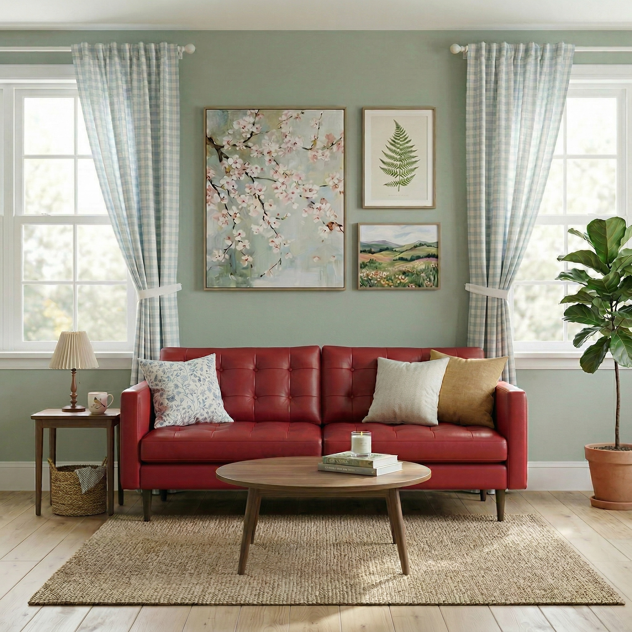 Oakley Leather Loveseat